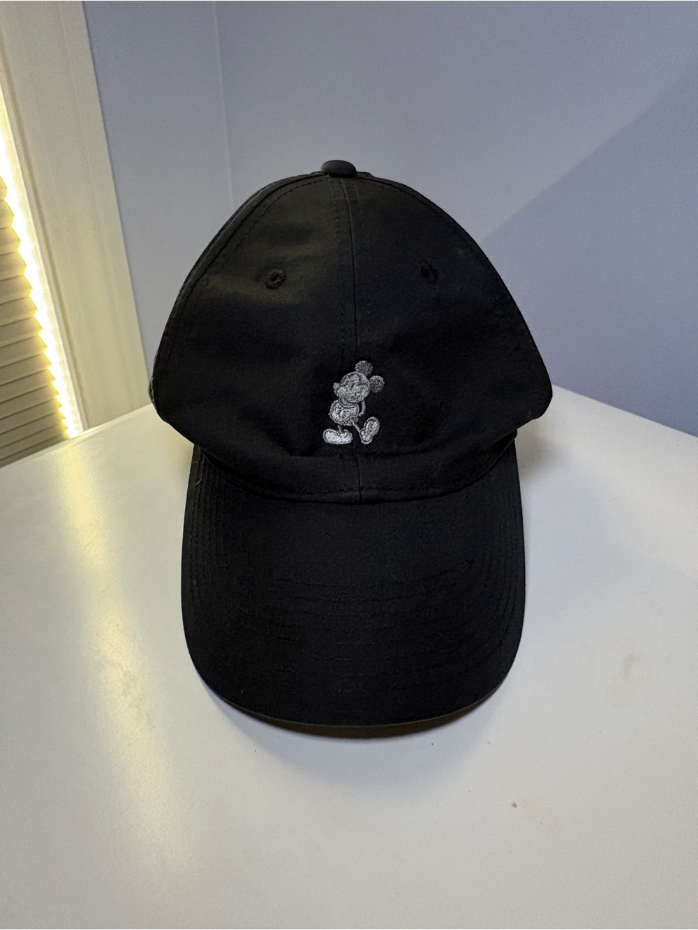Black Cap with Embroidered Mickey Mouse Character — Disney